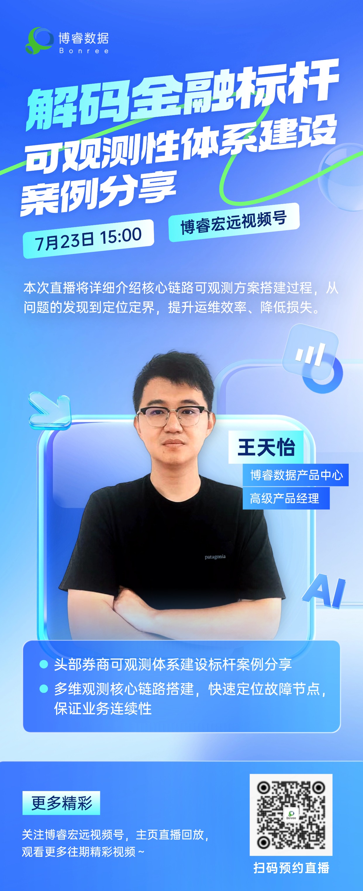 教育培训知识付费AI课程直播预告全屏海报AIGC(1)